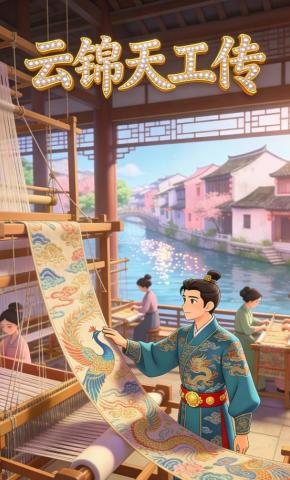 短剧《云锦天工传》海报