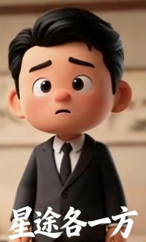 短剧《星途各一方》海报