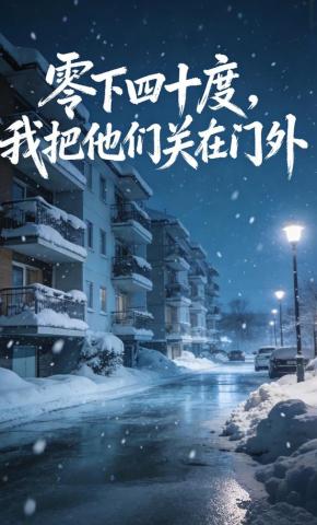 短剧《零下四十度，我把他们关在门外》海报
