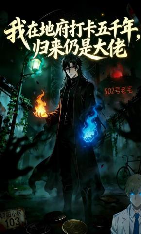 短剧《我在地府打卡五千年归来仍是大佬》海报