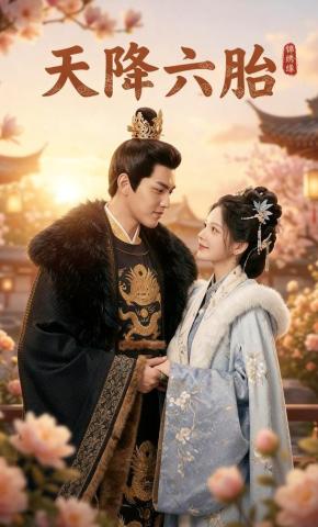 短剧《天降六胎》海报