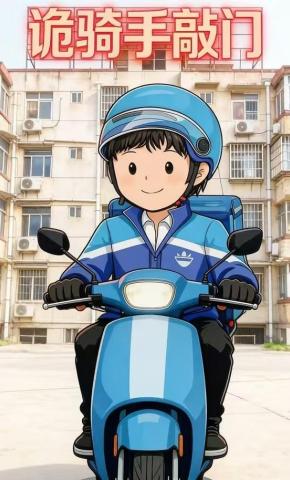 短剧《诡骑手敲门》海报