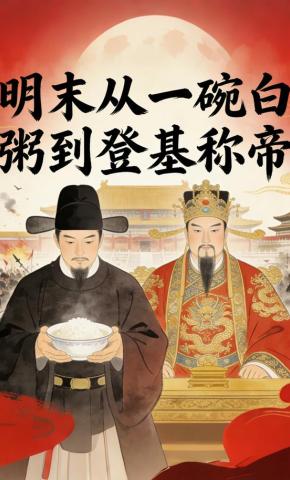 短剧《明末从一碗白粥到登基称帝》海报