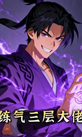 短剧《练气三层大佬》海报