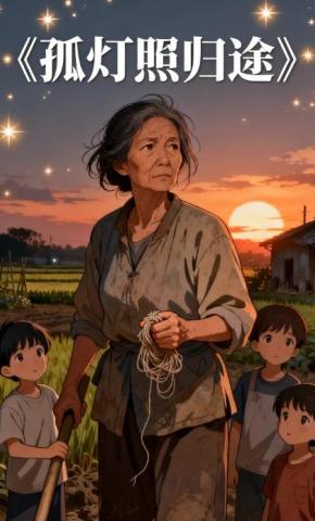 短剧《孤灯照归途》海报
