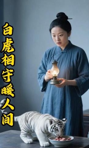 短剧《白虎相守暖人间》海报