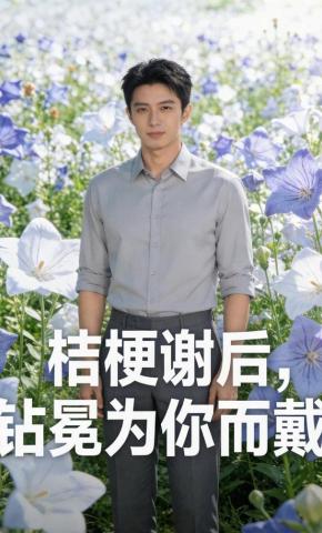 短剧《桔梗谢后，钻冕为你而戴》海报