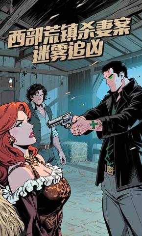 短剧《西部荒镇杀妻案：迷雾追凶》海报