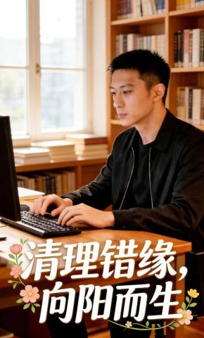 短剧《清理错缘，向阳而生》海报