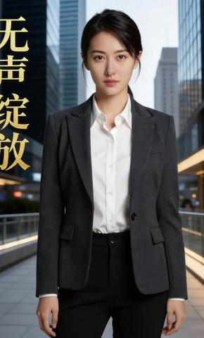 短剧《无声绽放》海报