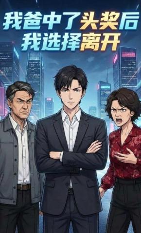 短剧《我爸中了头奖后我选择离开》海报