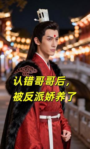 短剧《认错哥哥后，被反派娇养了》海报