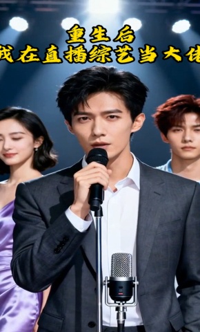 短剧《重生后，我在直播综艺当大佬》海报