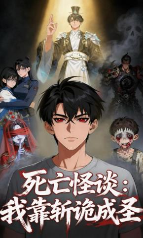 短剧《死亡怪谈：我靠斩诡成圣》海报