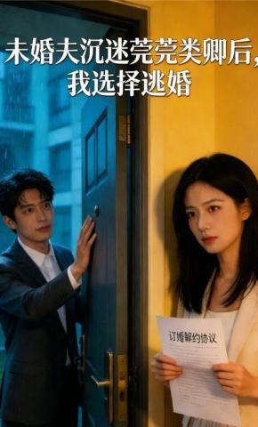 短剧《未婚夫沉迷莞莞类卿后，我选择逃婚》海报