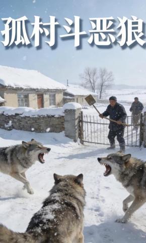 短剧《孤村斗恶狼》海报