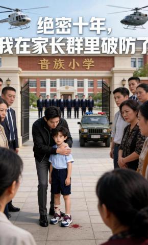 短剧《绝密十年，我在家长群里破防了》海报