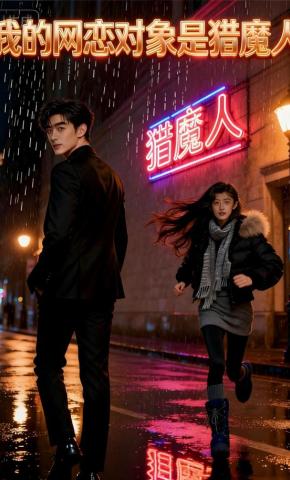 短剧《我的网恋对象是猎魔人》海报