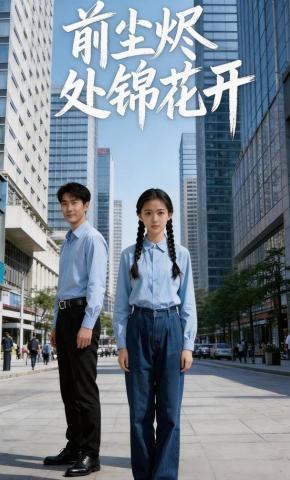 短剧《前尘烬处锦花开》海报