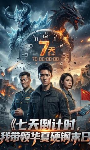 短剧《七天倒计时，我带领华夏硬刚末日》海报