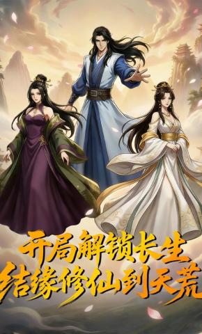 短剧《开局解锁长生，结缘修仙到天荒》海报