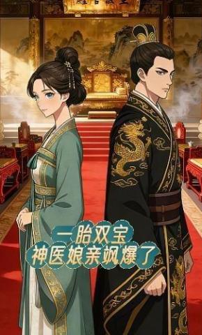 短剧《一胎双宝，神医娘亲飒爆了》海报