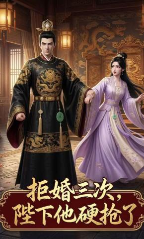 短剧《拒婚三次，陛下他硬抢了》海报