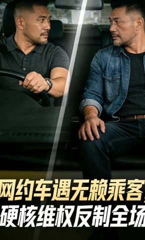 短剧《网约车遇无赖乘客，硬核维权反制全场》海报