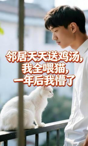 短剧《邻居天天送鸡汤，我全喂猫，一年后我懵了》海报