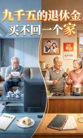 短剧《九千五的退休金，买不回一个家》海报
