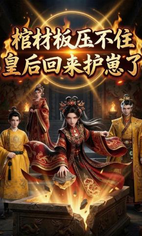 短剧《棺材板压不住，皇后回来护崽了》海报