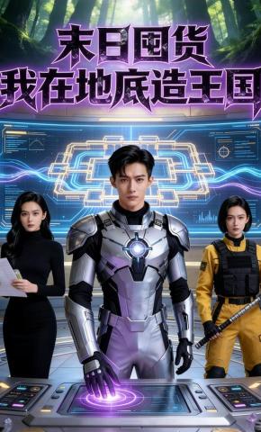短剧《末日囤货：我在地底造王国》海报