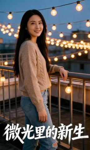 短剧《微光里的新生》海报