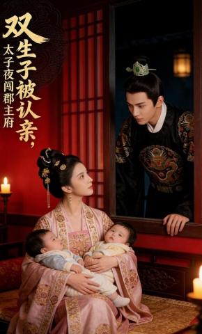 短剧《双生子被认亲，太子夜闯郡主府》海报