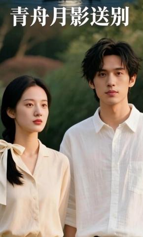 短剧《青舟月影送别》海报