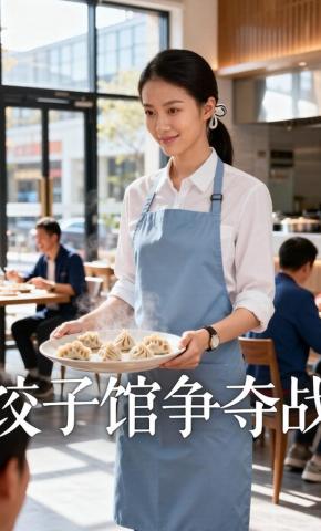 短剧《饺子馆争夺战》海报