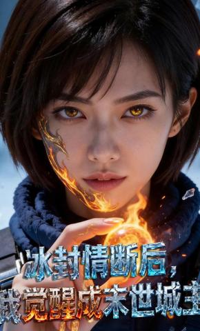 短剧《冰封情断后，我觉醒成末世城主》海报