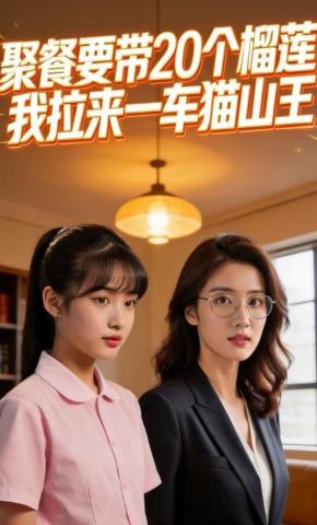 短剧《聚餐要带20个榴莲，我拉来一车猫山王》海报