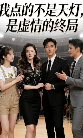 短剧《我点的不是天灯，是虚情的终局》海报