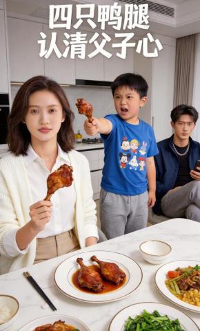 短剧《四只鸭腿认清父子心》海报