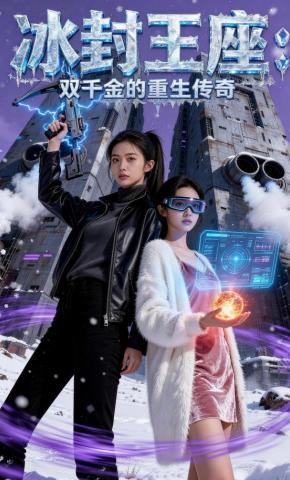 短剧《冰封王座：双千金的重生传奇》海报