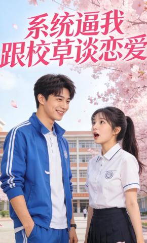 短剧《系统逼我跟校草谈恋爱》海报