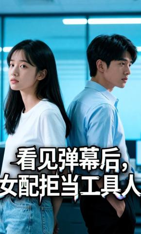 短剧《看见弹幕后，女配拒当工具人》海报