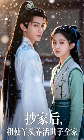 短剧《抄家后，粗使丫头养活世子全家》海报