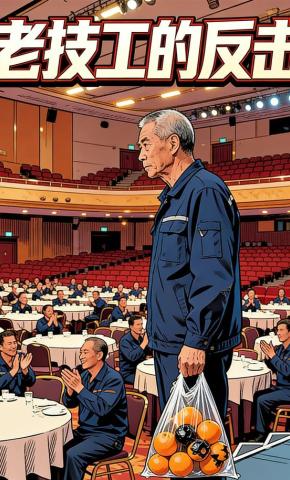 短剧《老技工的反击》海报