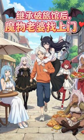 短剧《继承破旅馆后，魔物老婆找上门》海报