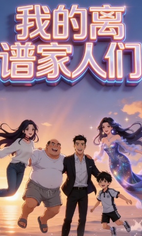 短剧《我的离谱家人们》海报