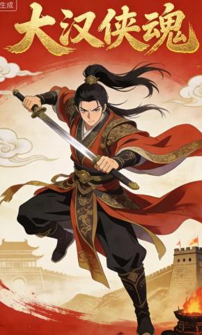 短剧《大汉侠魂》海报
