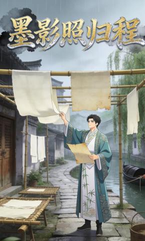 短剧《墨影照归程》海报