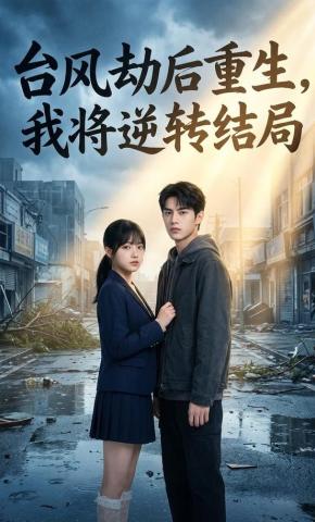 短剧《台风劫后重生,我将逆转结局》海报